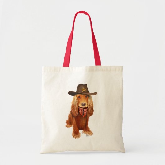 Cocker Spaniel Cowboy Tragetasche (Vorne)