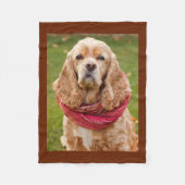 Cocker spaniel-Decke Fleecedecke (Vorderseite)