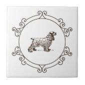 Cocker Spaniel Dekorative Keramikfliese (Vorderseite)