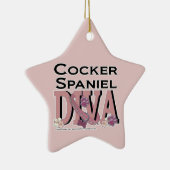 Cocker spaniel-DIVA Keramik Ornament (Rechts)