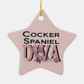 Cocker spaniel-DIVA Keramik Ornament (Vorne)
