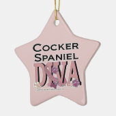 Cocker spaniel-DIVA Keramik Ornament (Links)