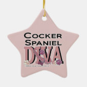Cocker spaniel-DIVA Keramik Ornament (Hinten)