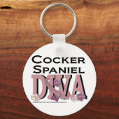 Cocker Spaniel DIVA Schlüsselanhänger (Vorderseite)