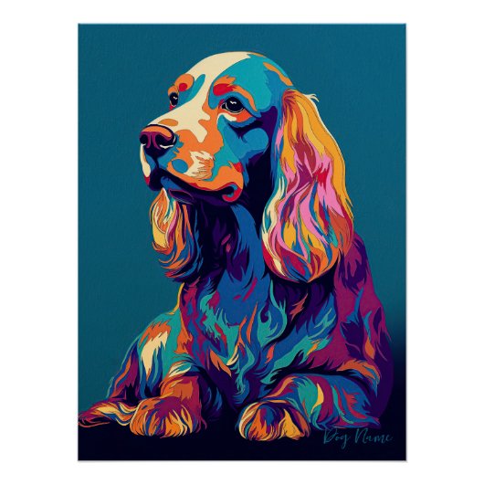 Cocker Spaniel Dog 001 - Bruno Pokopen Poster (Vorderseite)