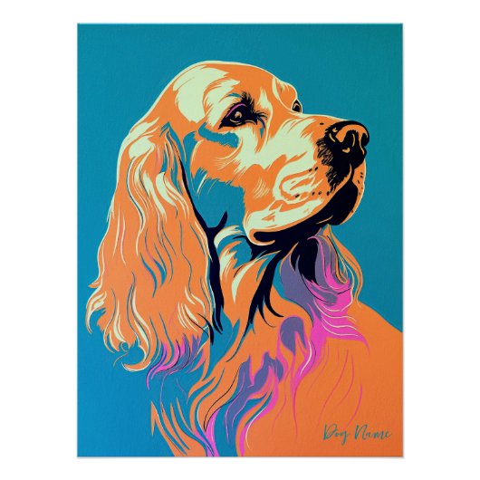 Cocker Spaniel Dog 002 - Bruno Pokopen Poster (Vorderseite)
