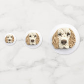 Cocker Spaniel Dog 3D Inspiriert Konfetti (Vorderseiten)