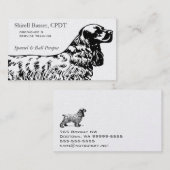 Cocker Spaniel Dog Business Visitenkarte (Vorne/Hinten)