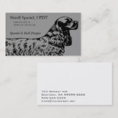 Cocker Spaniel Dog Business Visitenkarte (Vorne/Hinten)