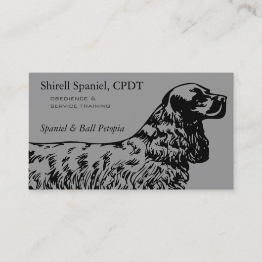 Cocker Spaniel Dog Business Visitenkarte (Vorderseite)