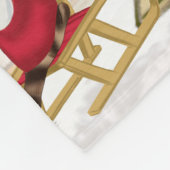 Cocker Spaniel Dog Christmas Fleecedecke (Ecke)