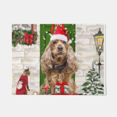 Cocker Spaniel Dog Christmas Fußmatte (Vorderseite)
