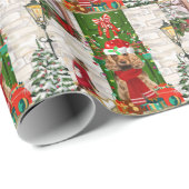 Cocker Spaniel Dog Christmas Geschenkpapier (Rolleneckpunkt)