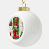 Cocker Spaniel Dog Christmas Keramik Kugel-Ornament (Rechts)