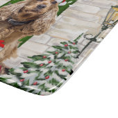 Cocker Spaniel Dog Christmas Schneidebrett (Ecke)