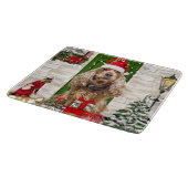 Cocker Spaniel Dog Christmas Schneidebrett (Ecke)