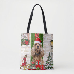 Cocker Spaniel Dog Christmas Tasche