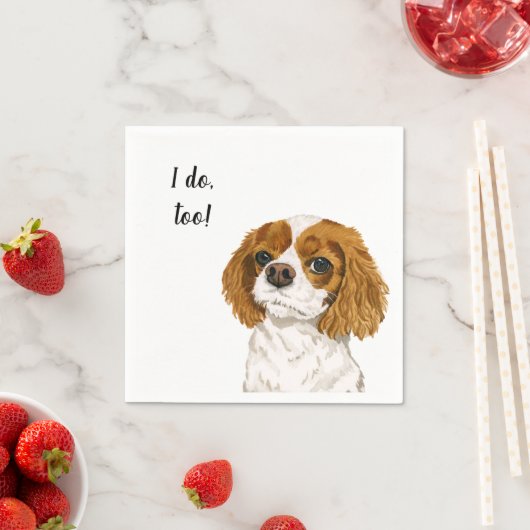 Cocker Spaniel Dog Custom Cocktail Napkin Serviette (Beispiel)