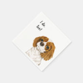 Cocker Spaniel Dog Custom Cocktail Napkin Serviette (Ecke)