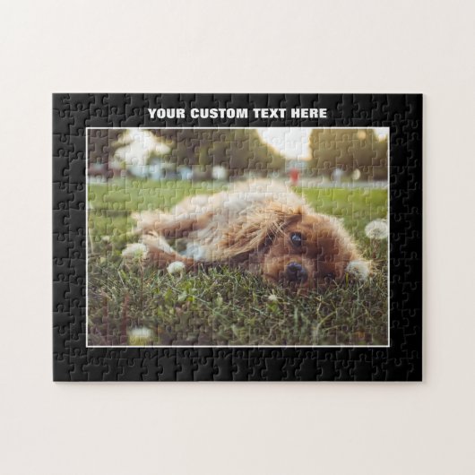 Cocker Spaniel Dog Custom Jigsaw Puzzle (Horizontal)