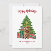 Cocker Spaniel Dog Familie Weihnachten (Vorderseite)