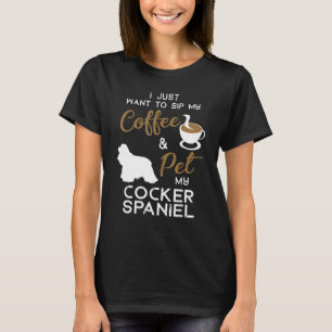 Cocker Spaniel Dog Kaffeehalter Xmas Geburtstag T-Shirt