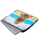 Cocker Spaniel Dog on Beach Laptopschutzhülle (Vorne Knopf)