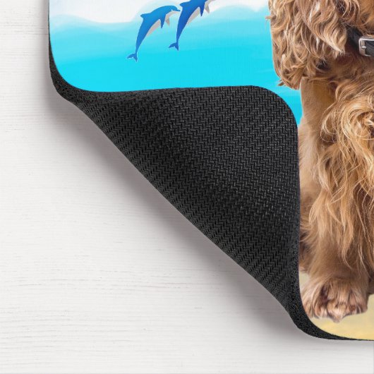 Cocker Spaniel Dog on Beach Mousepad (Ecke)