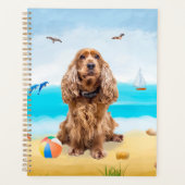 Cocker Spaniel Dog on Beach Planer (Vorderseite)