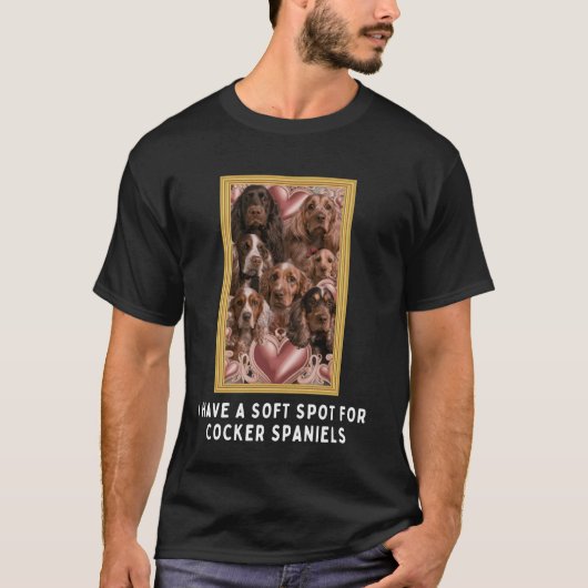 Cocker Spaniel Dog Owner - Vintag lustig T-Shirt (Vorderseite)