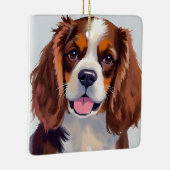 Cocker Spaniel Dog Painting Keramikornament (Rechts)