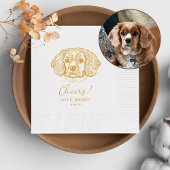Cocker Spaniel Dog Personalisiert Cheers Serviette
