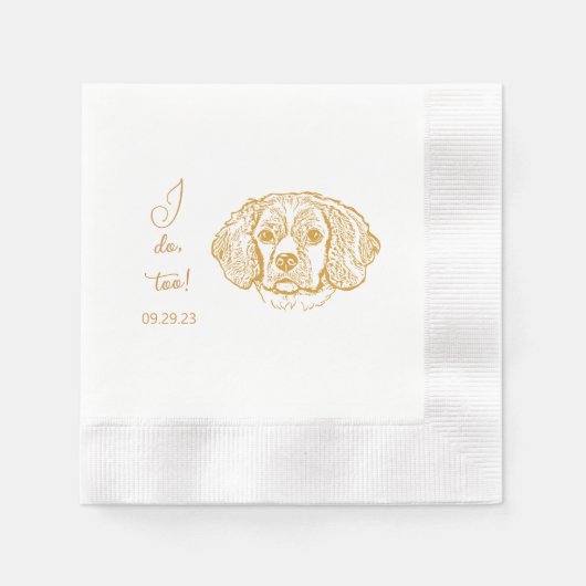 Cocker Spaniel Dog Personalisiert I Doo Too Serviette (Vorderseite)