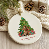 Cocker Spaniel Dog Personalisiert Weihnachten Keramik Ornament