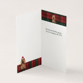 Cocker Spaniel Dog Plaid Christmas Holiday (Innenseite)