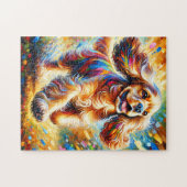 Cocker Spaniel Dog Portrait Akrylic Art Print Puzzle (Horizontal)