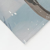 Cocker Spaniel Dog Riding Motorrad Weihnachten Fleecedecke (Ecke)