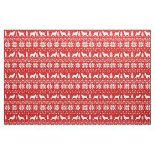 Cocker Spaniel Dog Silhouetten Weihnachtsfeiertag Stoff (Fat Quarter (45,7 x 55,9 cm))