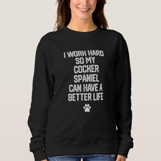 Cocker Spaniel Dog Sweatshirt (Vorderseite)