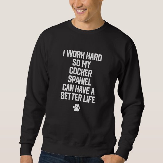 Cocker Spaniel Dog Sweatshirt (Vorderseite)