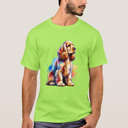 Cocker Spaniel Dog T-Shirt (Vorderseite)