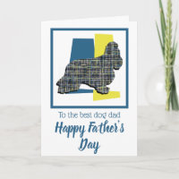Cocker Spaniel Dog TriColor Father's Day Card