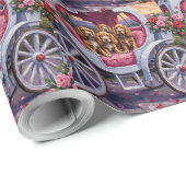 Cocker Spaniel Dog Valentine's Day  Geschenkpapier (Rolleneckpunkt)