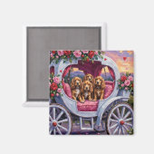 Cocker Spaniel Dog Valentine's Day Magnet (Vorderseite/Rückseite)