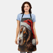 Cocker Spaniel Dog Vintage Christmas Toy Box Schürze (Getragen)