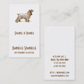 Cocker Spaniel Dog Visitenkarte (Vorne/Hinten)