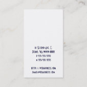 Cocker Spaniel Dog Visitenkarte (Rückseite)