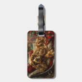 Cocker Spaniel Dog Weihnachtsfest Gepäckanhänger (Rückseite vertikal)