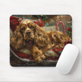 Cocker Spaniel Dog Weihnachtsfest Mousepad (Mit Mouse)