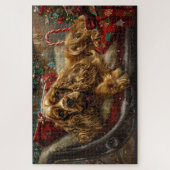 Cocker Spaniel Dog Weihnachtsfest Puzzle (Vertikal)